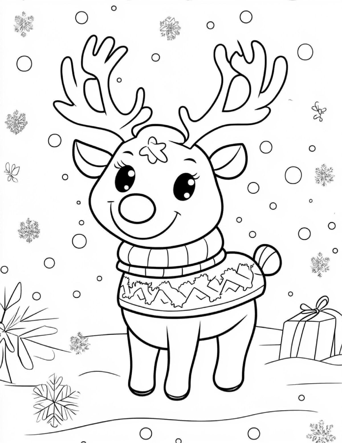 Δωρεάν εκτυπώσεις με τον Ρούντολφ για τα Χριστούγεννα