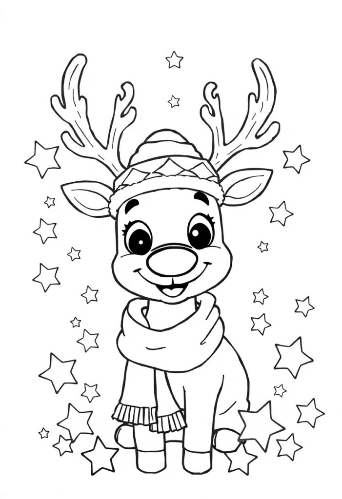 Δωρεάν εκτυπώσεις με τον Ρούντολφ για τα Χριστούγεννα