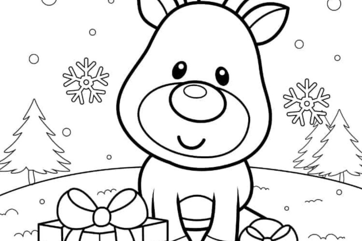 Δωρεάν εκτυπώσεις με τον Ρούντολφ για τα Χριστούγεννα