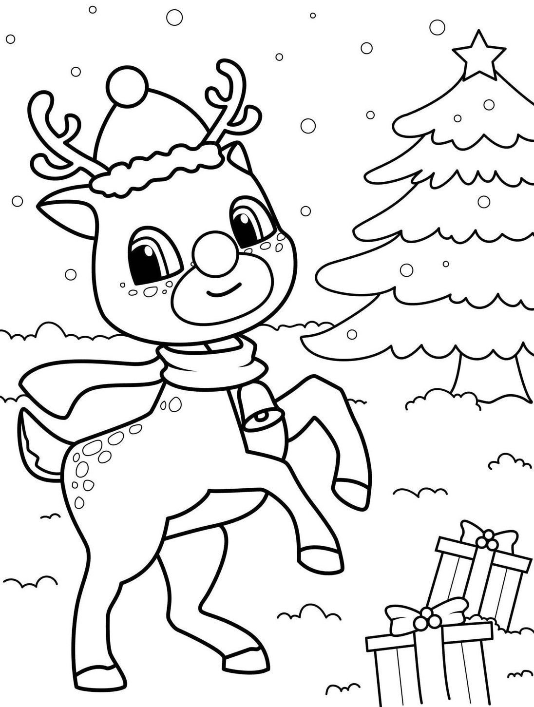 Δωρεάν εκτυπώσεις με τον Ρούντολφ για τα Χριστούγεννα