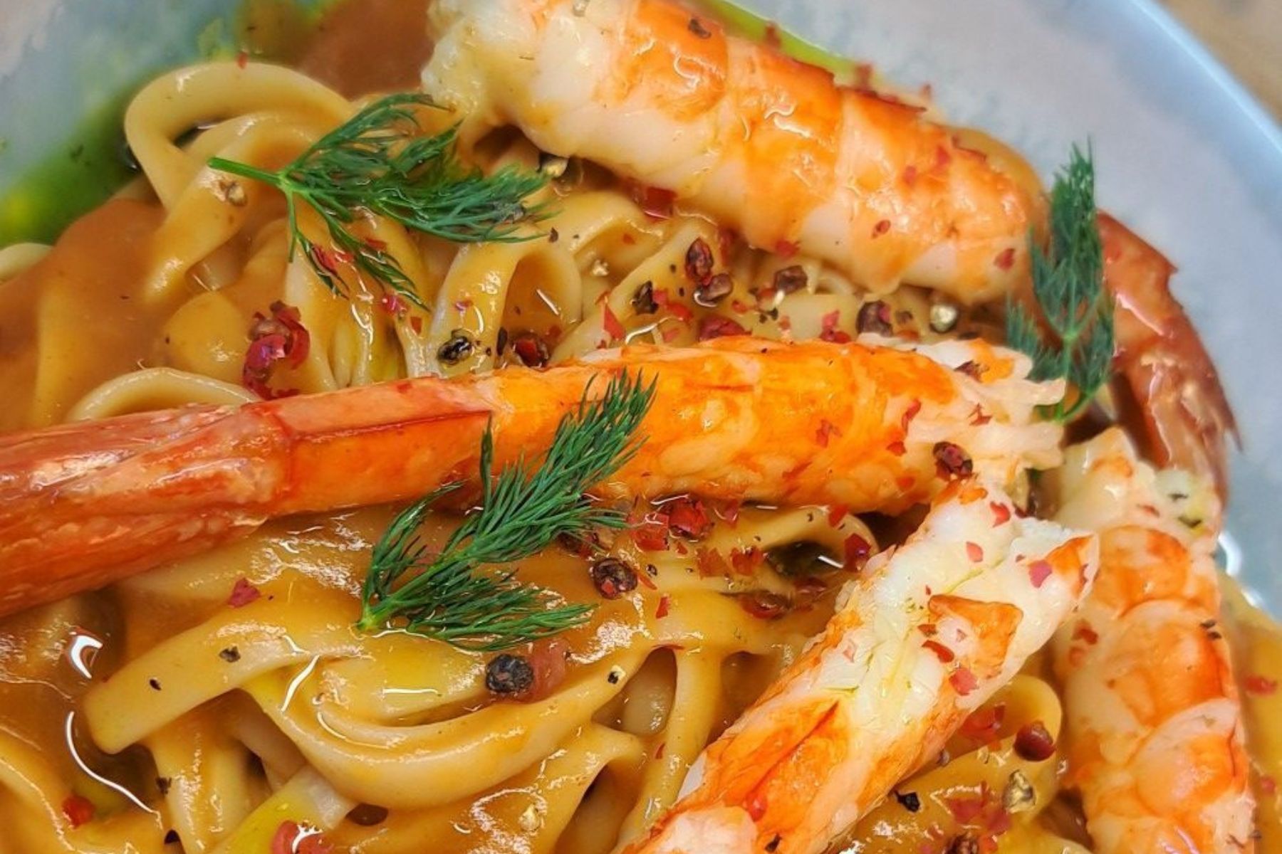 Γαριδομακαρονάδα με λαζανάκι για την νηστεία των Χριστουγέννων