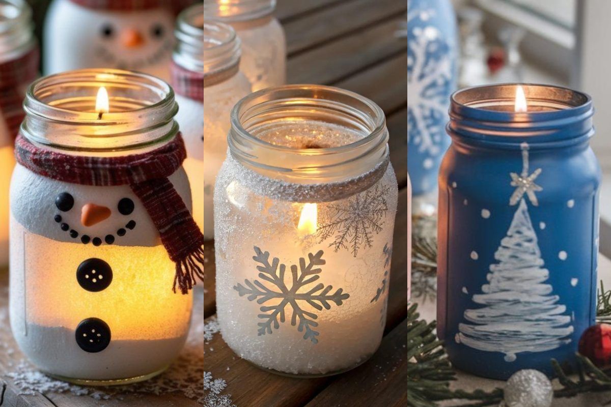 ιδέες-για-χριστουγεννιάτικα κεριά-