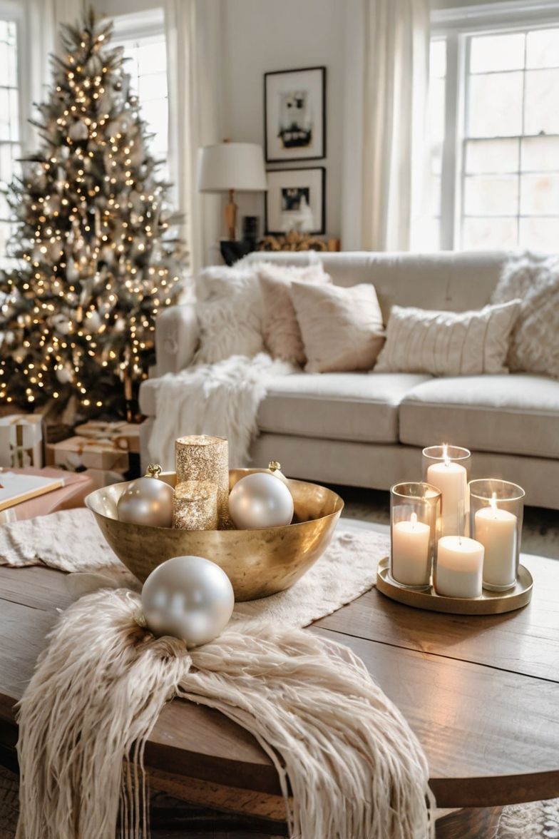 Οι ωραιότερες ιδέες Χριστουγεννιάτικης διακόσμησης για το τραπεζάκι του σαλονιού