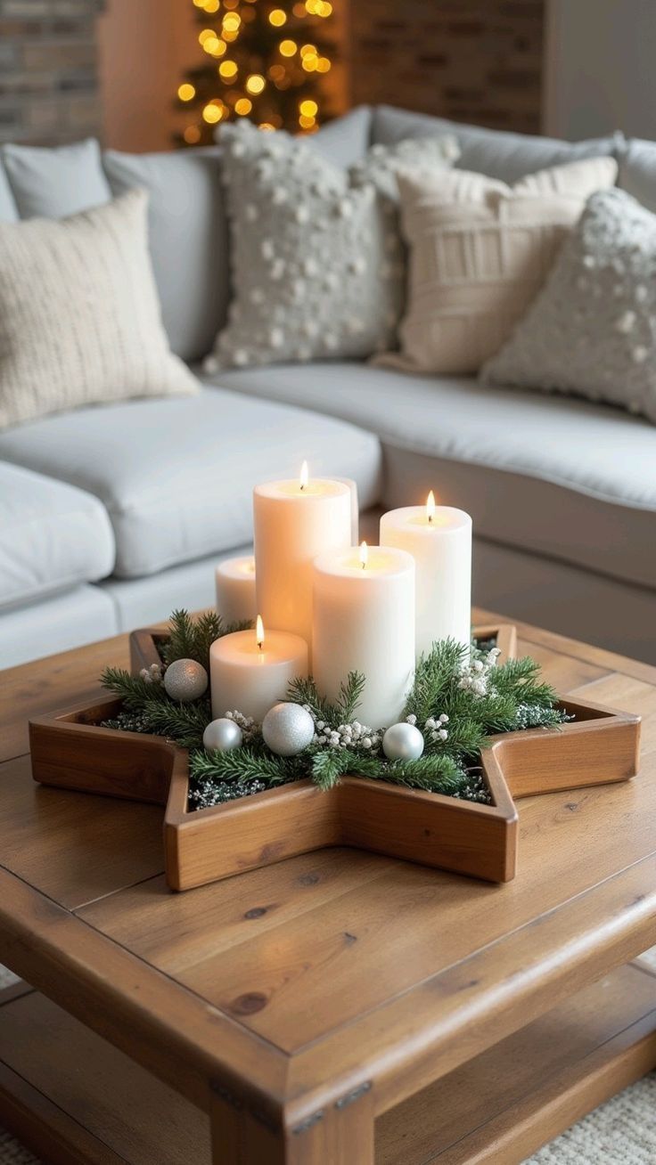 Οι ωραιότερες ιδέες Χριστουγεννιάτικης διακόσμησης για το τραπεζάκι του σαλονιού