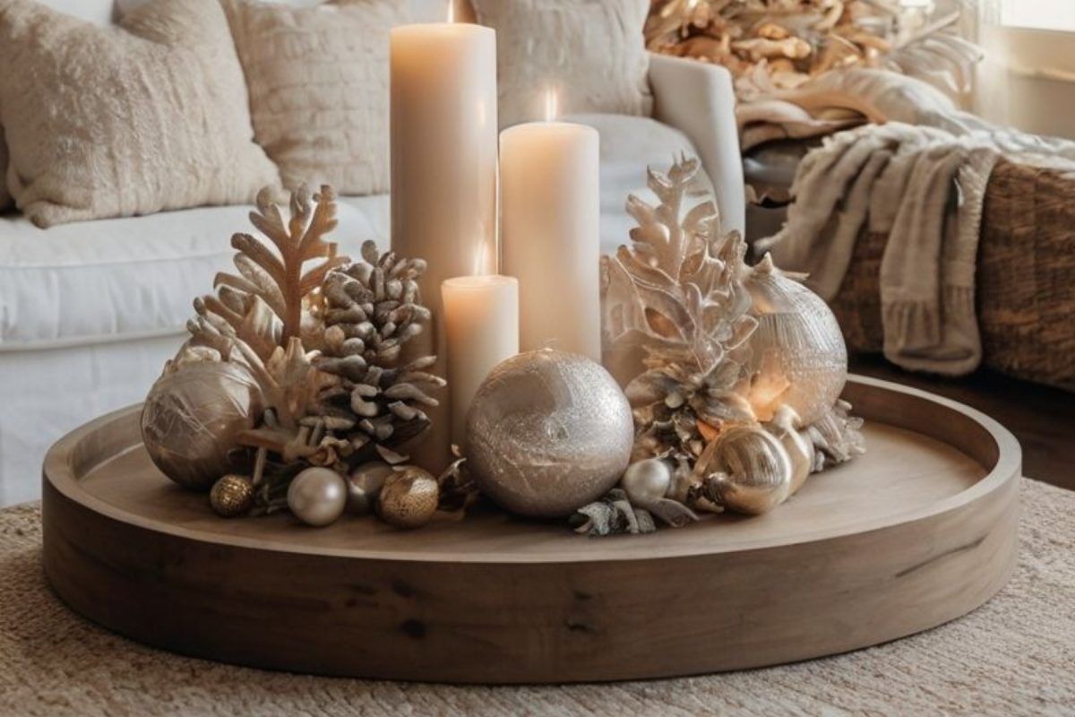 Οι ωραιότερες ιδέες Χριστουγεννιάτικης διακόσμησης για το τραπεζάκι του σαλονιού