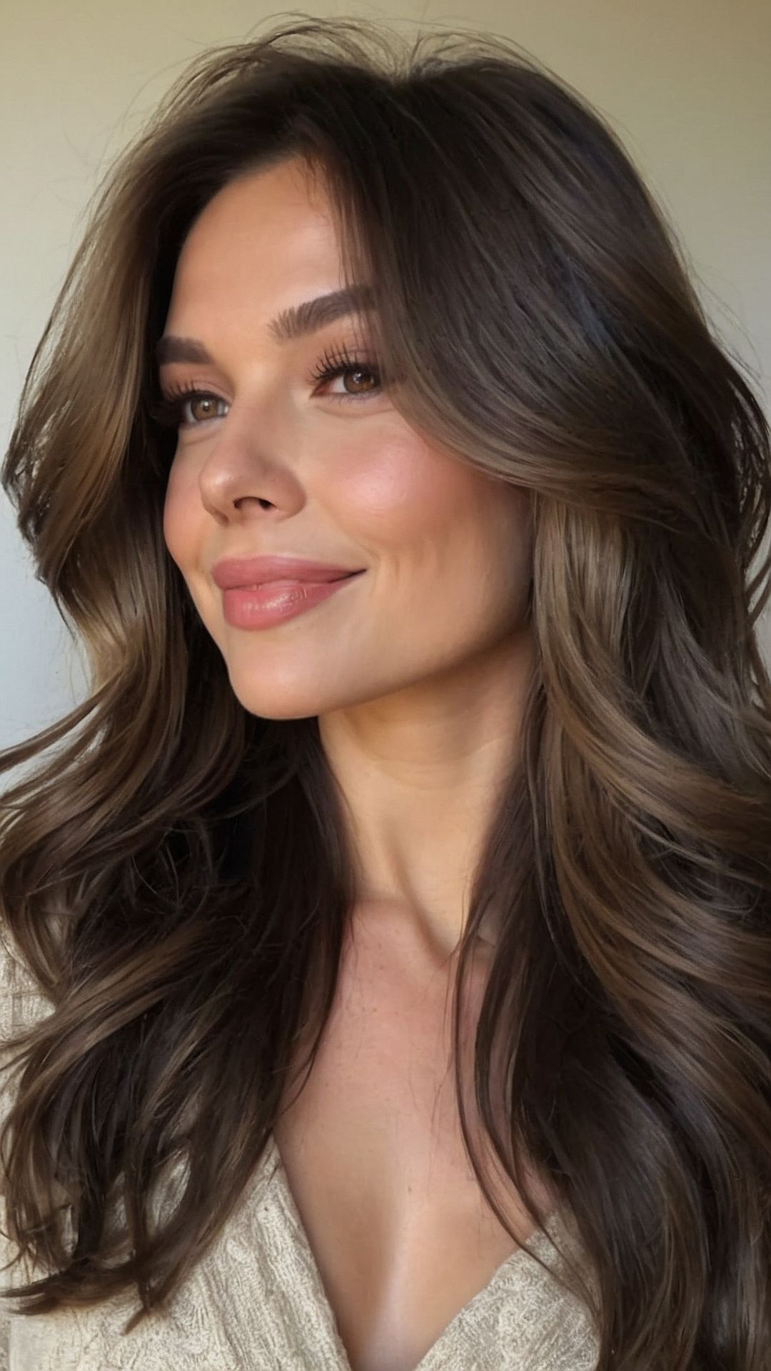 καστανά-μαλλιά-με-όγκο-