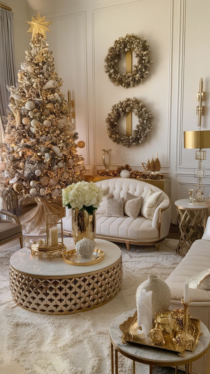 Τάσεις για Χριστουγεννιάτικη διακόσμηση σαλονιού 2025: Χρώματα και ιδέες