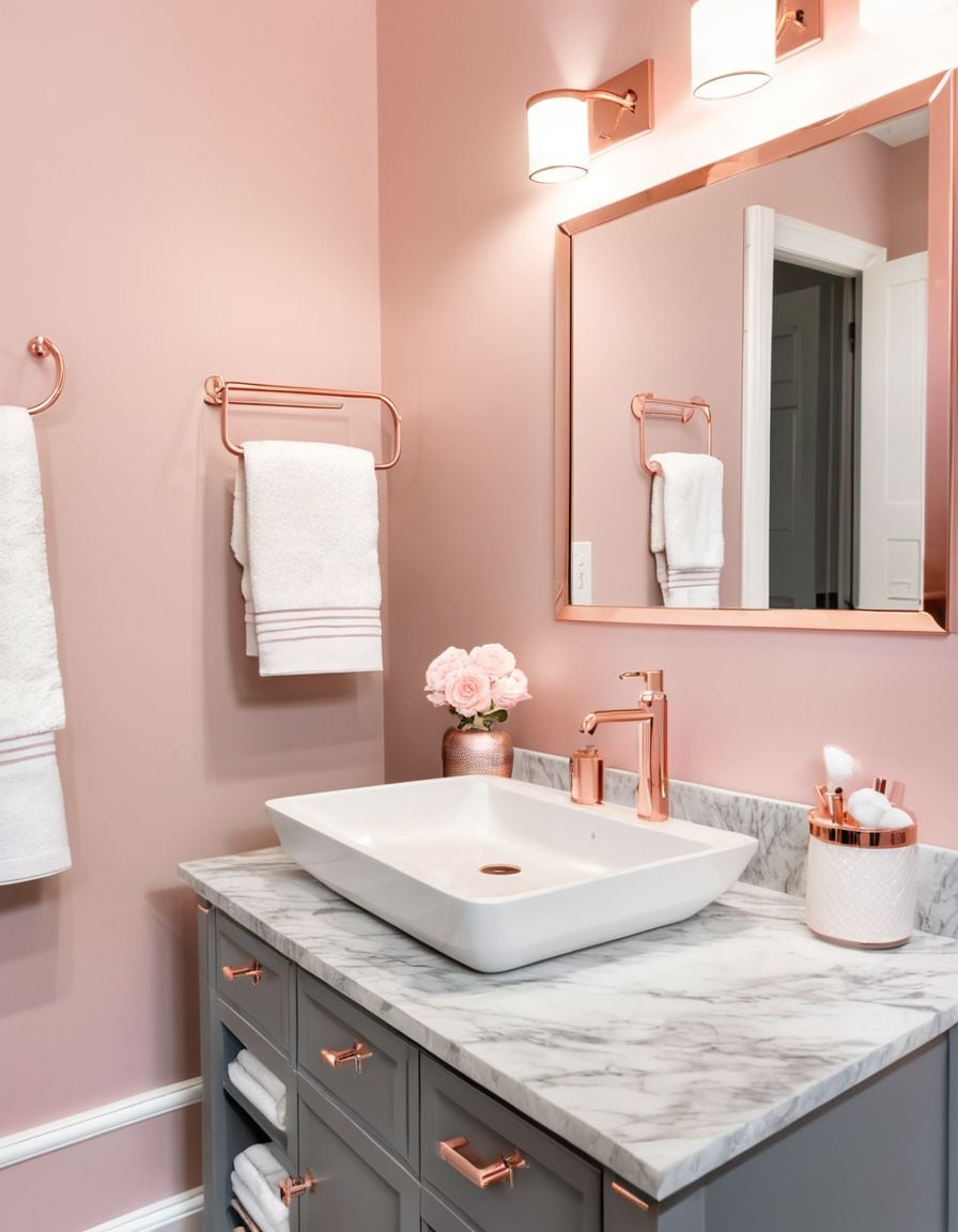 ροζ-μπάνιο-με-μαρμάρινο πάγκο- ροζ-μπάνιο-με-μαρμάρινο πάγκο-