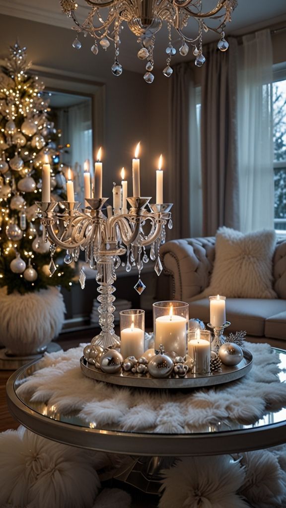 Luxury Χριστουγεννιάτικος στολισμός για σαλόνι και τραπεζαρία