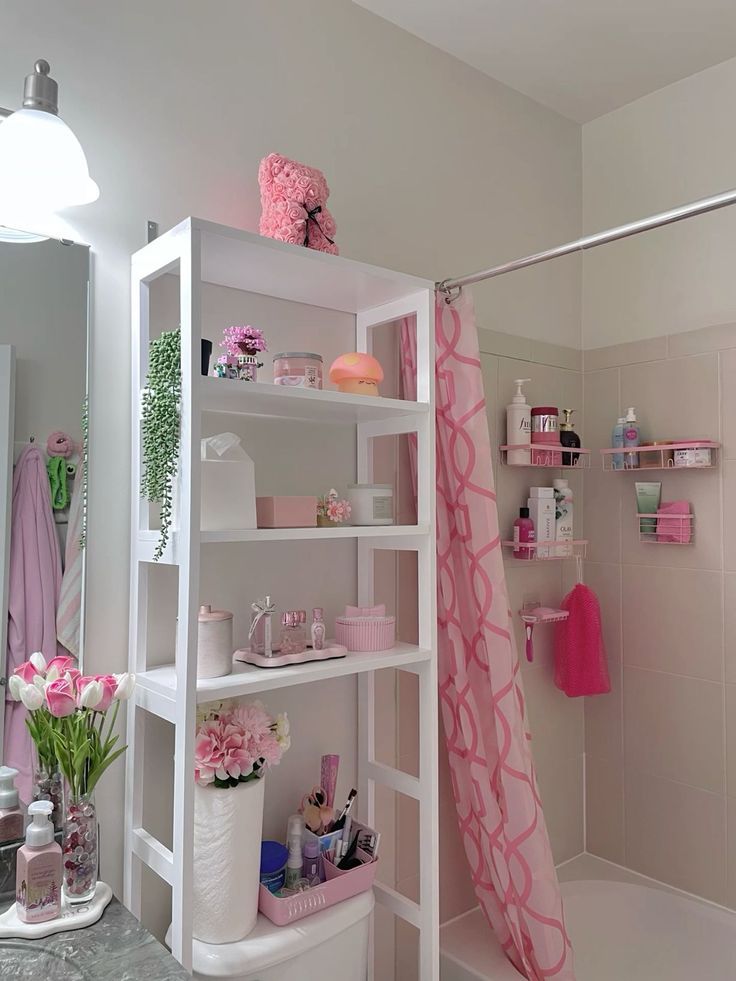 ροζ-κουρτίνα-μπάνιου-