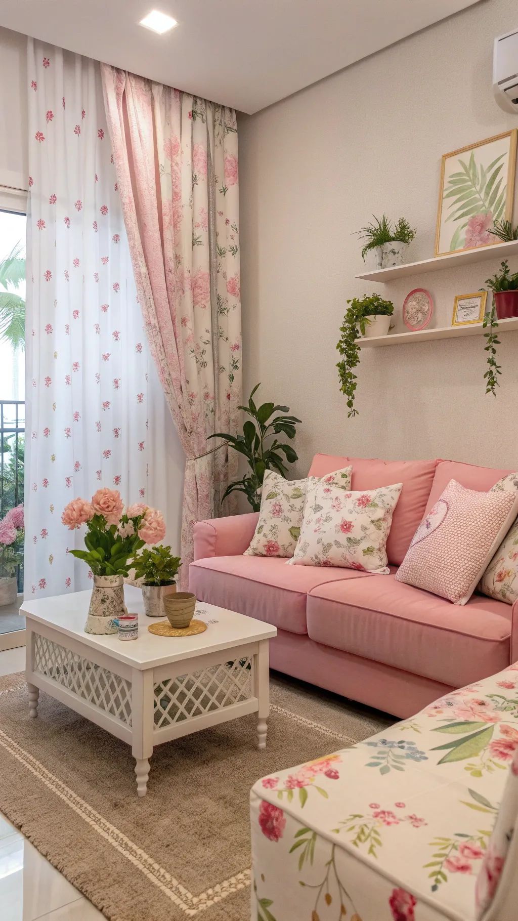 ροζ-καναπές-και-κουρτίνες-στο-σαλόνι-