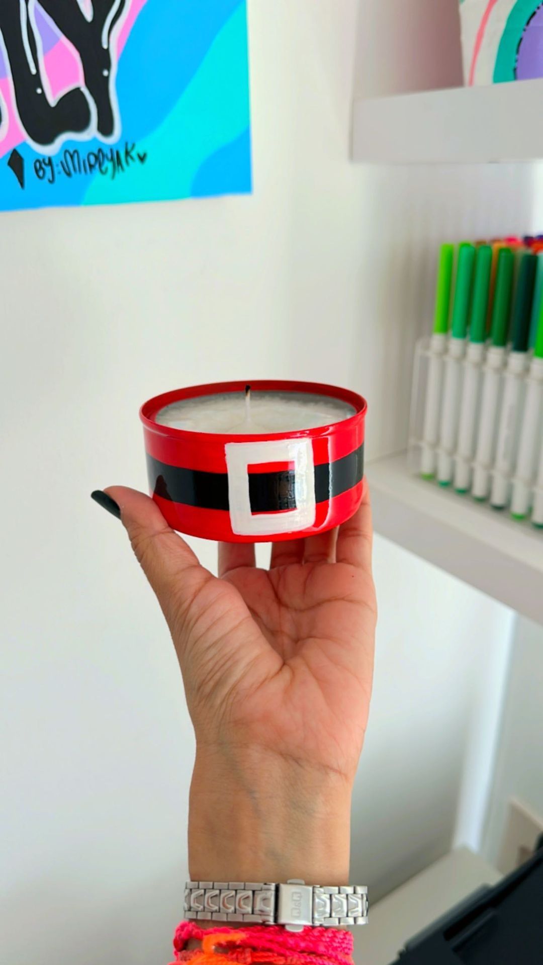 χριστουγεννιάτικο-κερί-Άγιος Βασίλης-