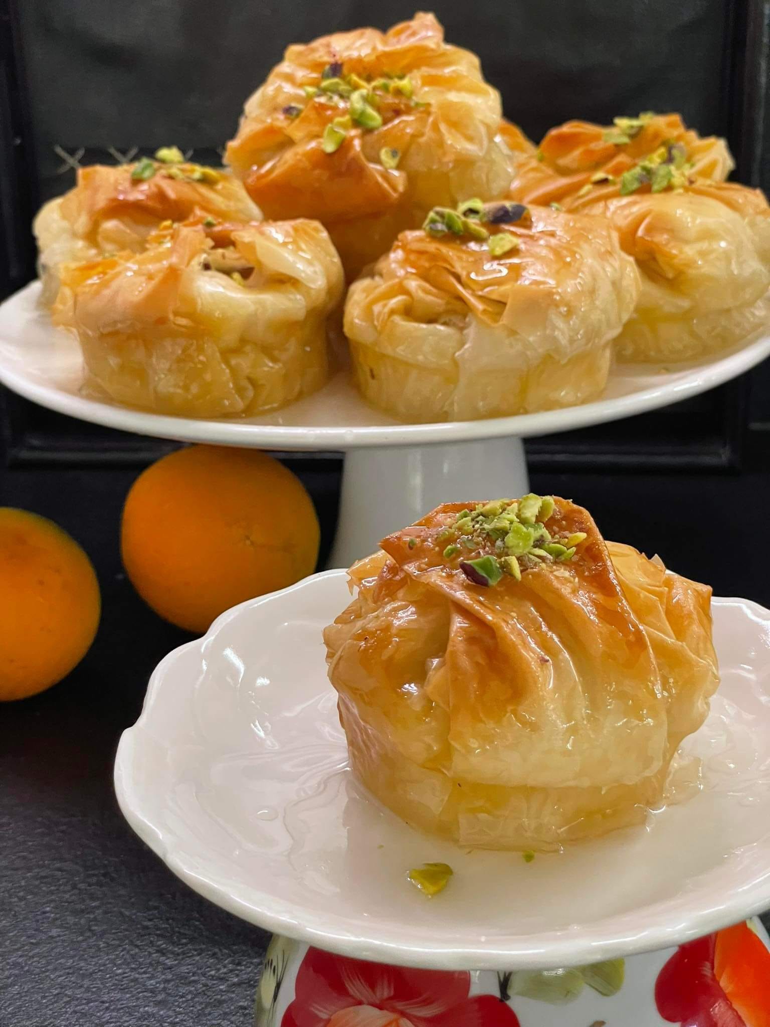 Χριστουγεννιάτικα πουγκάκια γαλακτομπούρεκου