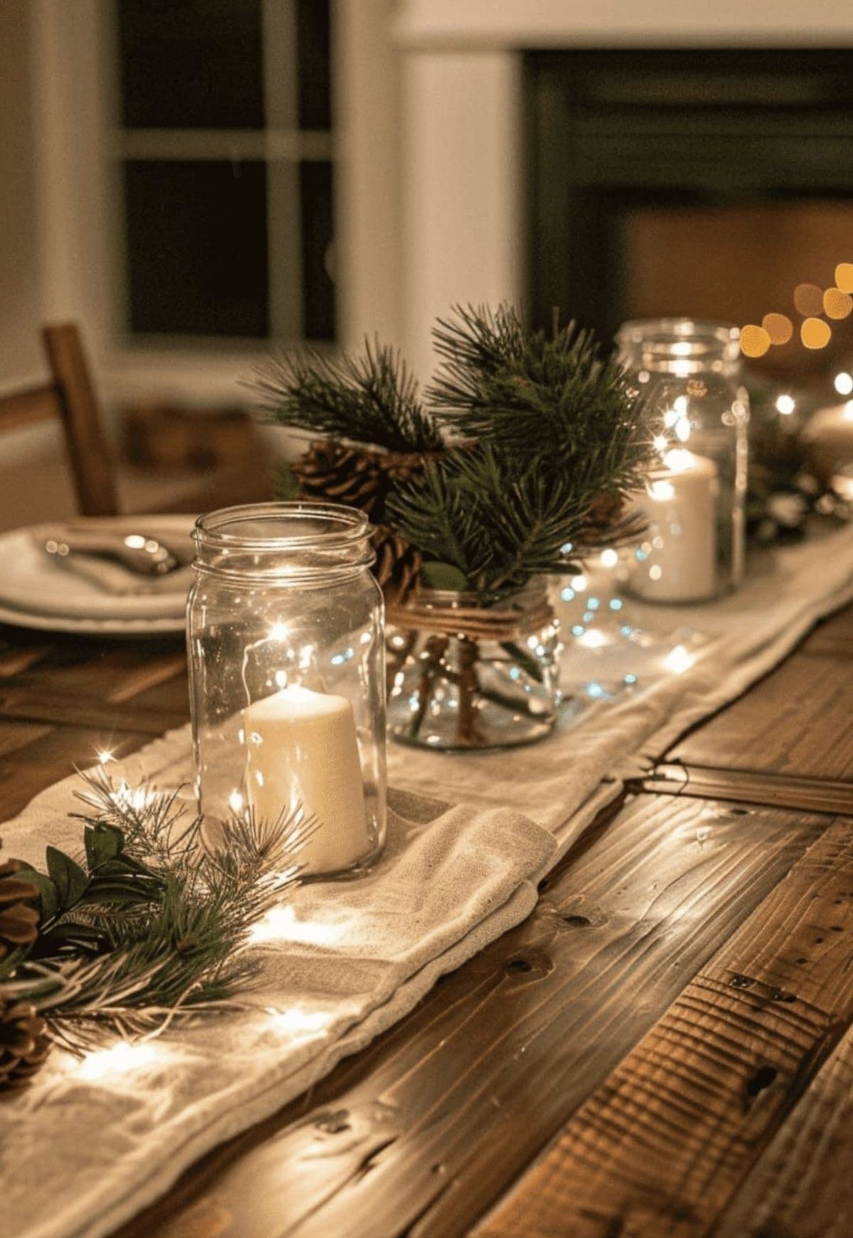 βάζα-με-κλαδιά-από-δέντρο-στο-τραπέζι- βάζα-με-κλαδιά-από-δέντρο-στο-τραπέζι-