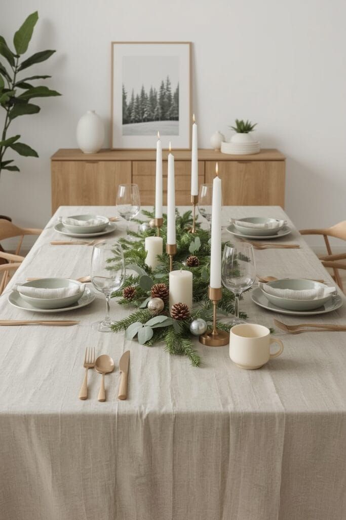 φύλλα-και-κλαδιά-στο-χριστουγεννιάτικο τραπέζι- φύλλα-και-κλαδιά-στο-χριστουγεννιάτικο τραπέζι-