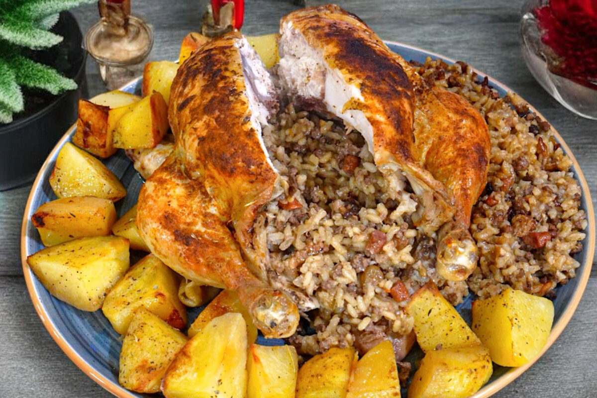 γεμιστό-χριστουγεννιάτικο-κοτόπουλο-