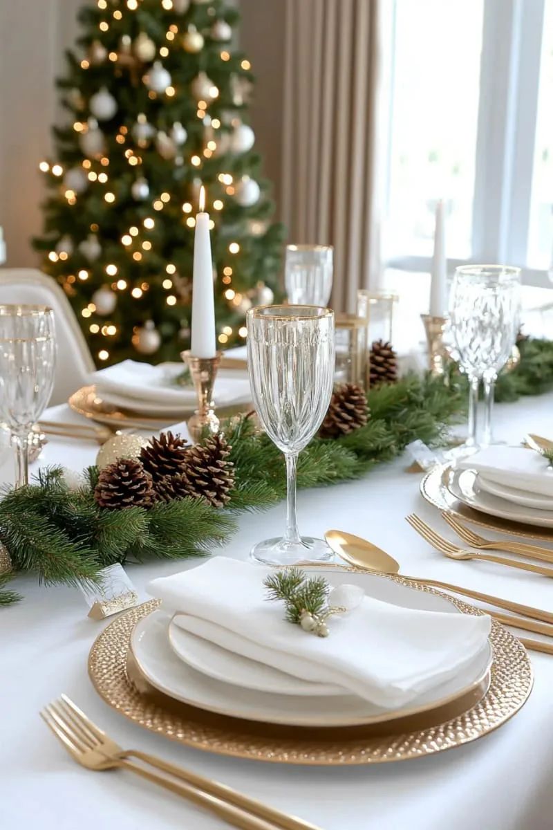 φυσικά-υλικά-στον-στολισμό-του-χριστουγεννιάτικου τραπεζιού-