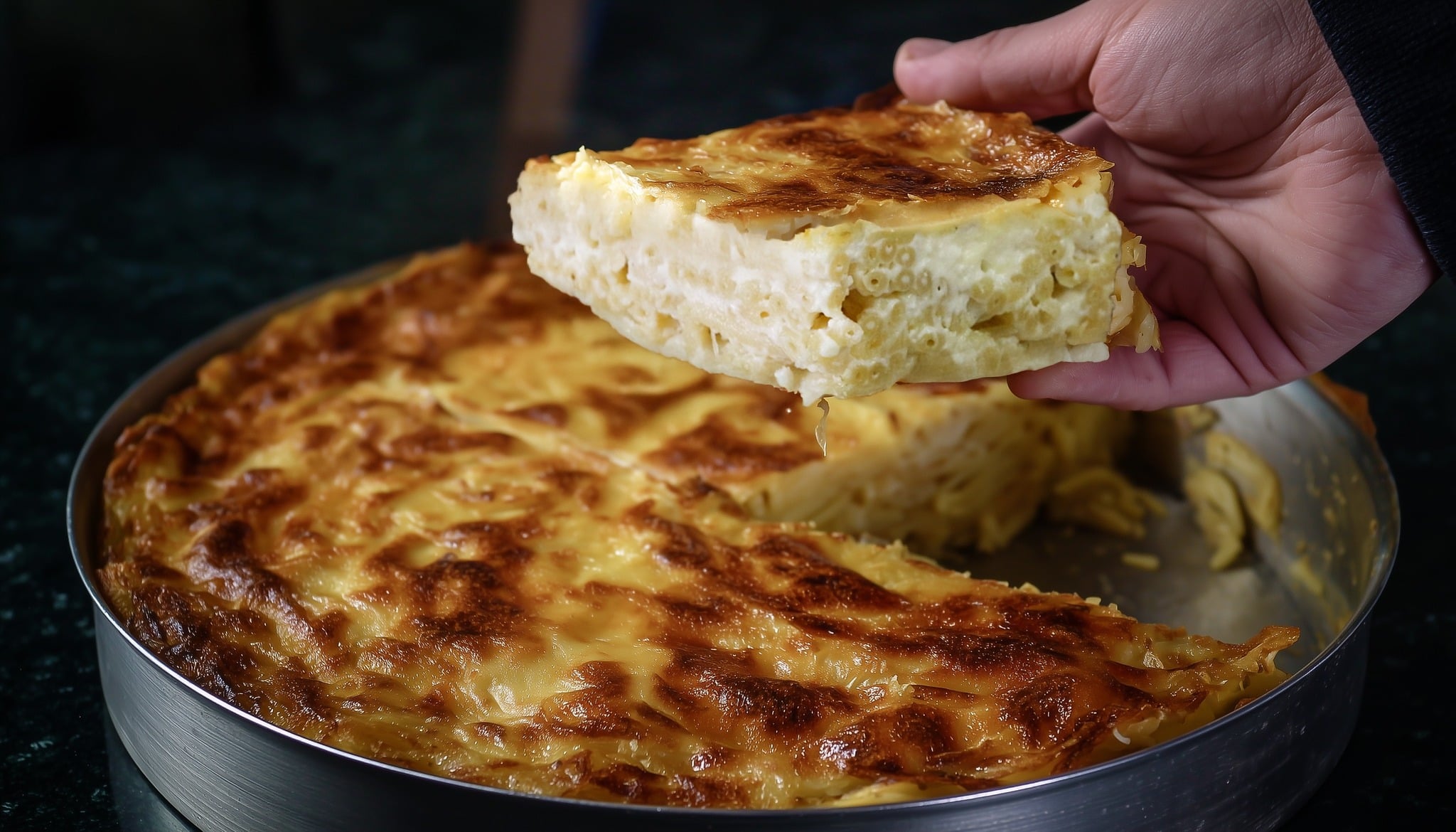 μακαρονόπιτα-στο-ταψί-