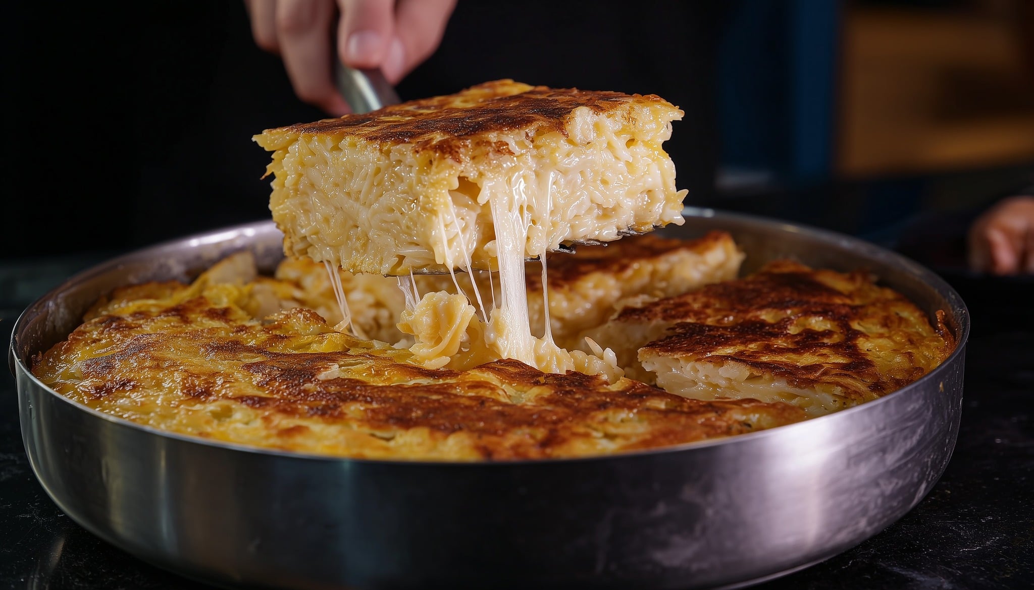 μακαρονόπιτα-συνταγή-με-τυριά που λιώνουν-