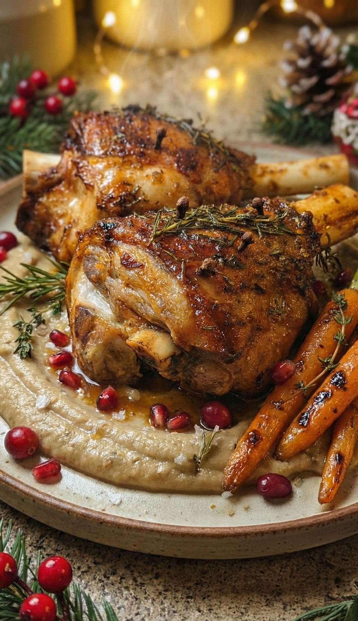 Μελωμένο-κότσι-για το γιορτινό τραπέζι-