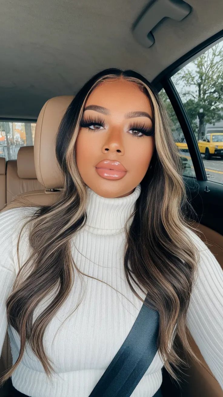 κυματιστά-μαλλιά-με-ανταύγειες-