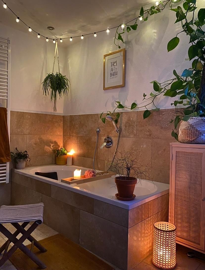 φωτάκια-και-κεριά-στο-μπάνιο-