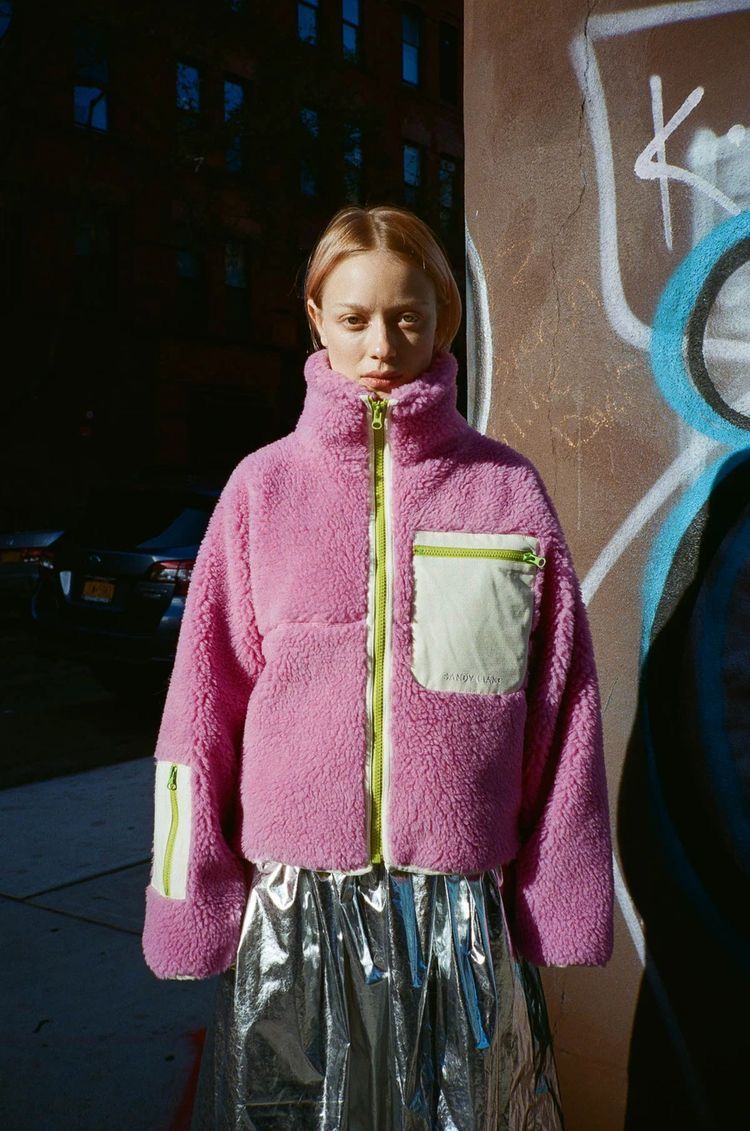 ροζ-polar fleece-με-metallic-φούστα-