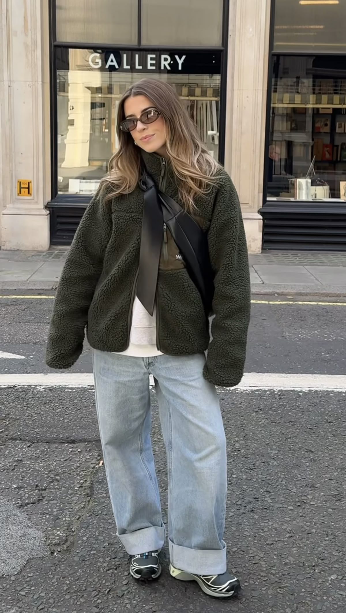 Polar fleece-σε-χακί-