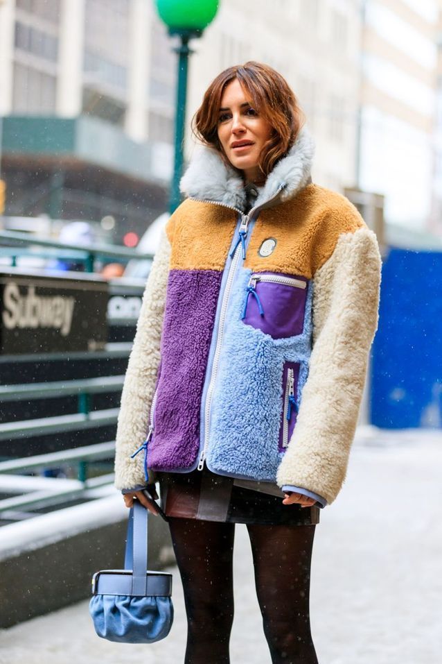 Polar fleece-σε-μοβ-γαλάζιο-καφέ-και-μπεζ-