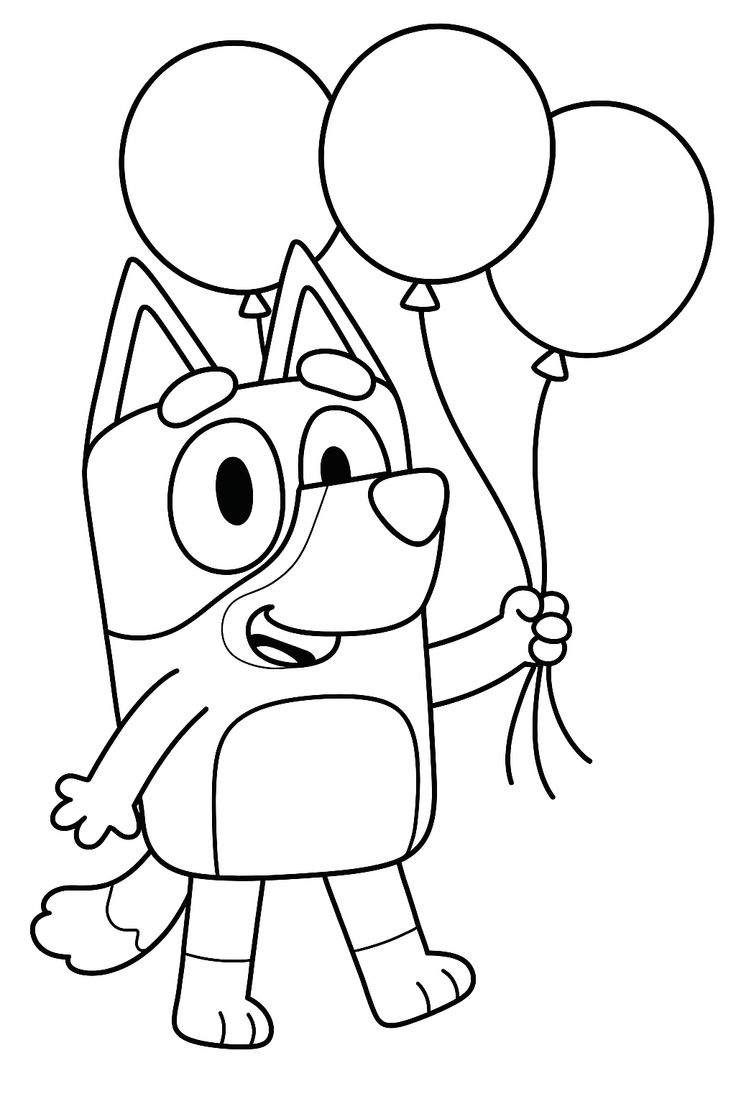 Δωρεάν εκτυπώσεις Bluey