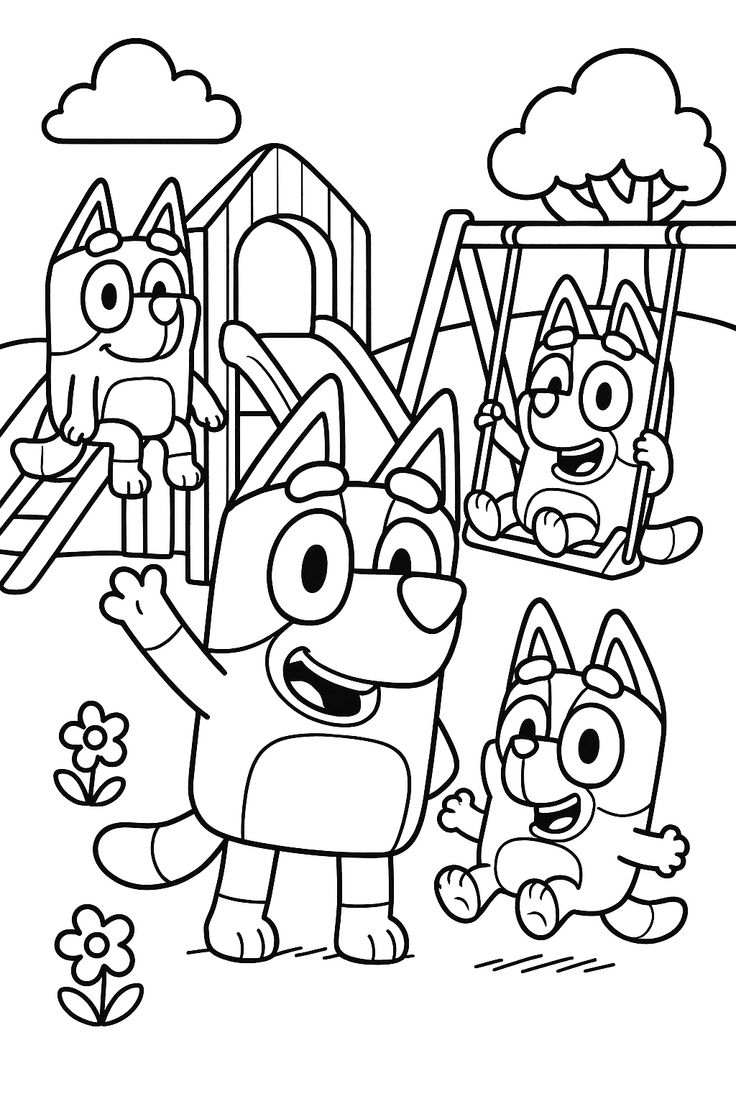 Δωρεάν εκτυπώσεις Bluey