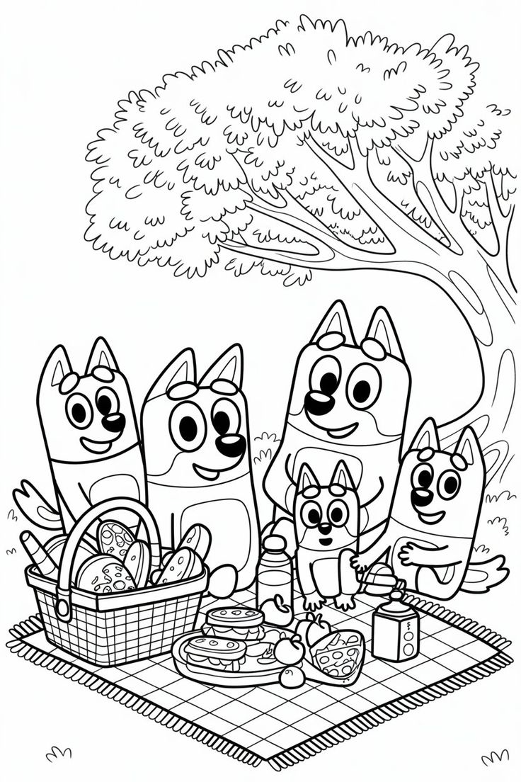 Δωρεάν εκτυπώσεις Bluey