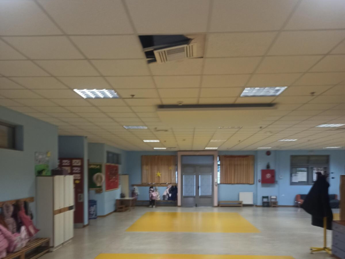 Έκτακτο περιστατικό στο Περιστέρι: Έπεσε η οροφή σε Νηπιαγωγείο