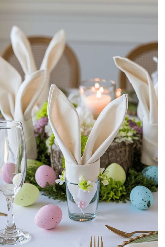 Πασχαλινό τραπέζι: Πώς θα φτιάξεις λαγουδάκια με τις χαρτοπετσέτες για να εντυπωσιάσεις τους καλεσμένους σου αφτιαχτο