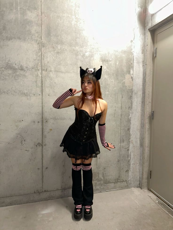 diy-αποκριάτικη-στολή-Kuromi-για-έφηβες-