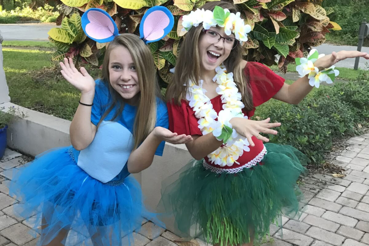 Πώς να φτιάξεις Αποκριάτικη στολή Lilo and Stitch βήμα βήμα και εύκολο tutorial για μακιγιάζ