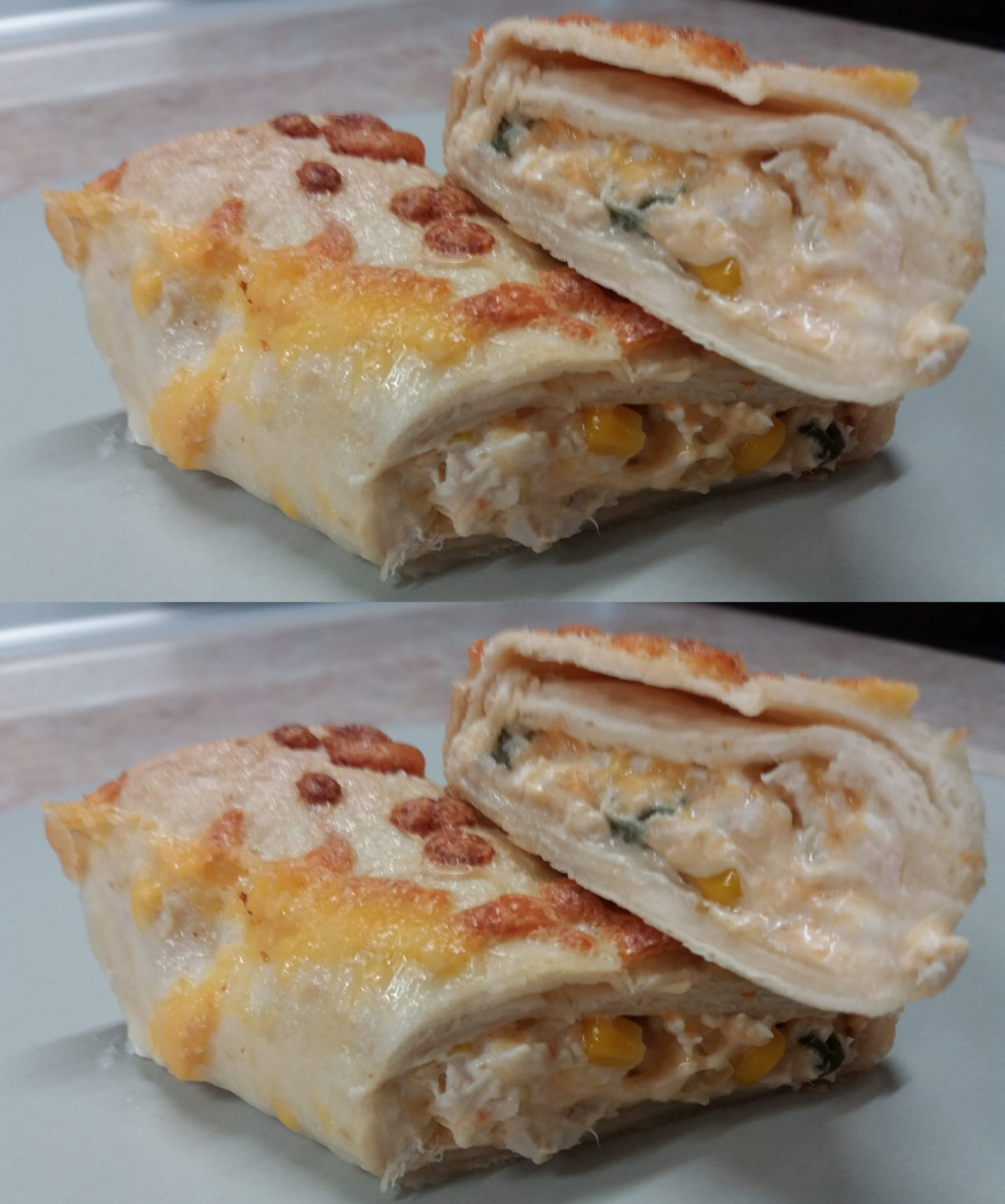 Ρολό-τορτίγια-με κοτόπουλο-και-τσένταρ-συνταγή-