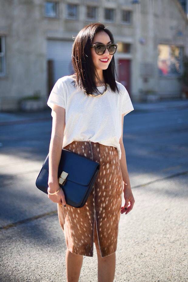 φούστα-bambi print-με-t-shirt-