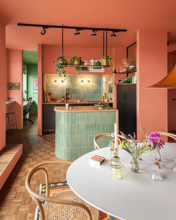 κοραλί-διακόσμηση-στη-κουζίνα- κοραλί-διακόσμηση-στη-κουζίνα-