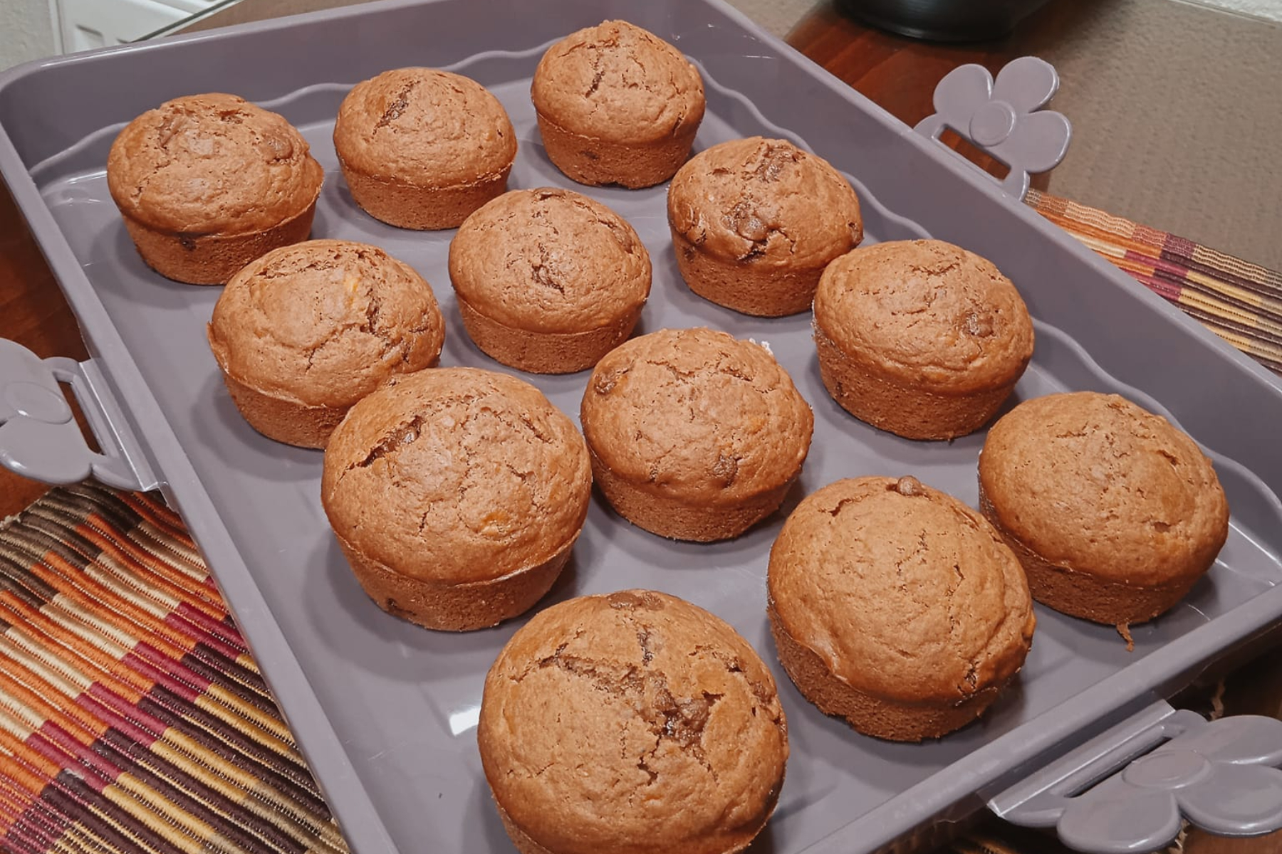 Choco Banana Cupcakes βρώμης χωρίς ζάχαρη