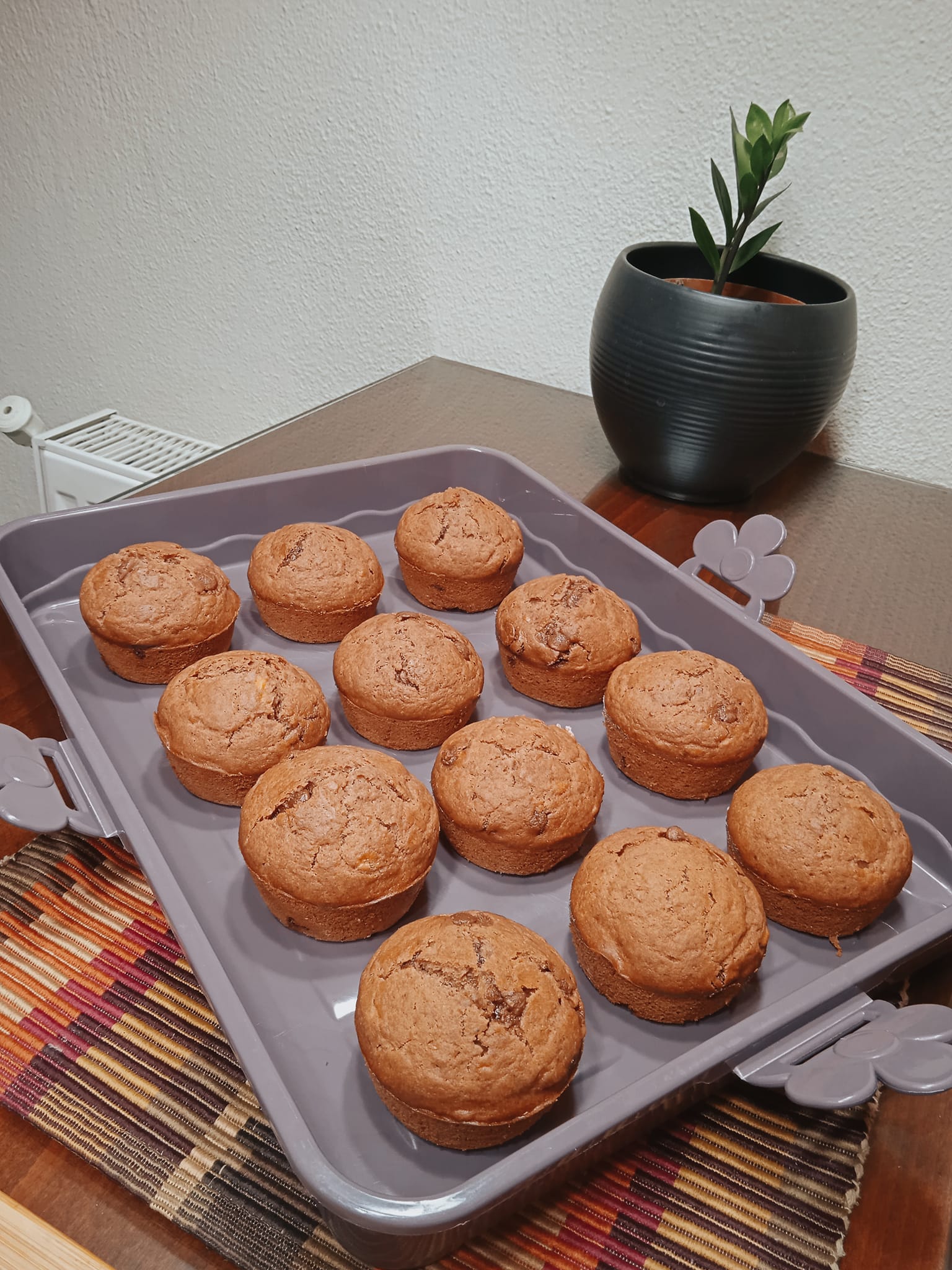 Choco Banana Cupcakes βρώμης χωρίς ζάχαρη