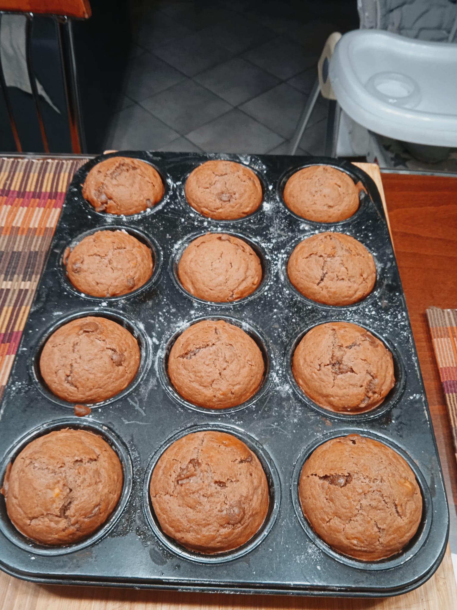 Choco Banana Cupcakes βρώμης χωρίς ζάχαρη