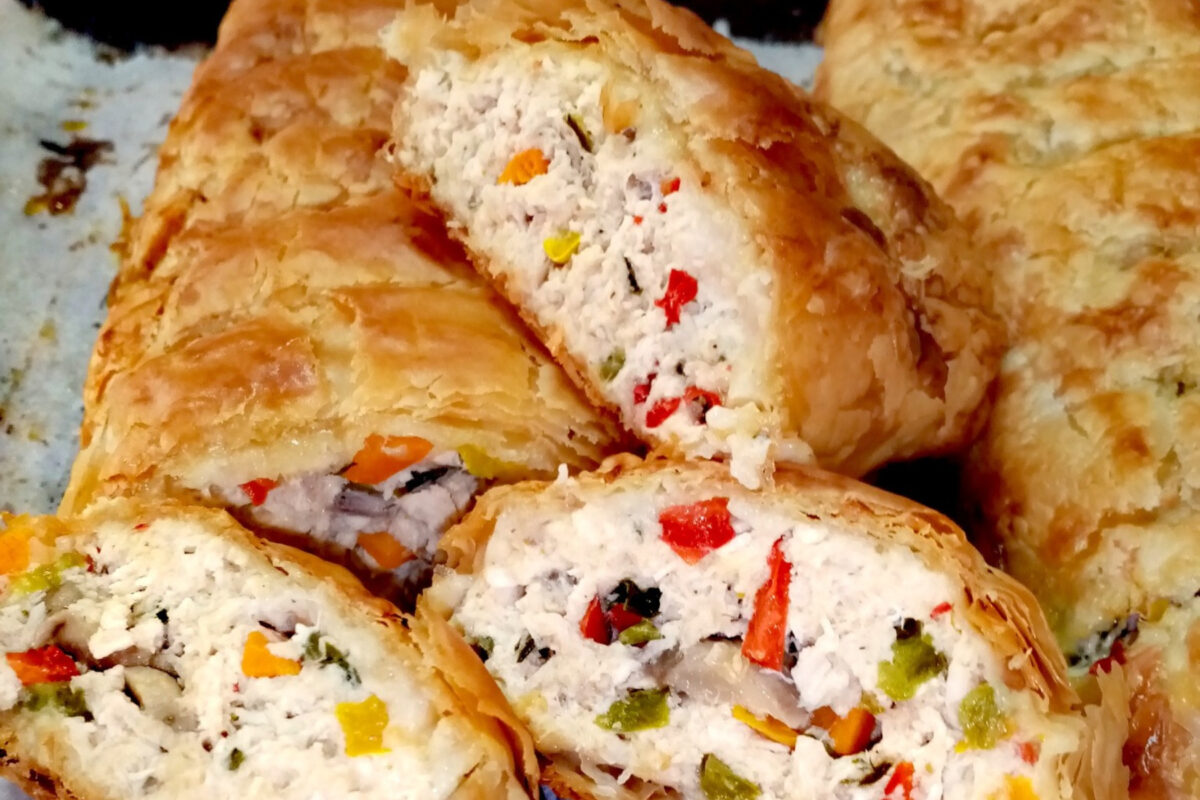 Εύκολη κοτόπιτα με φύλλο κρούστας για κατάψυξη