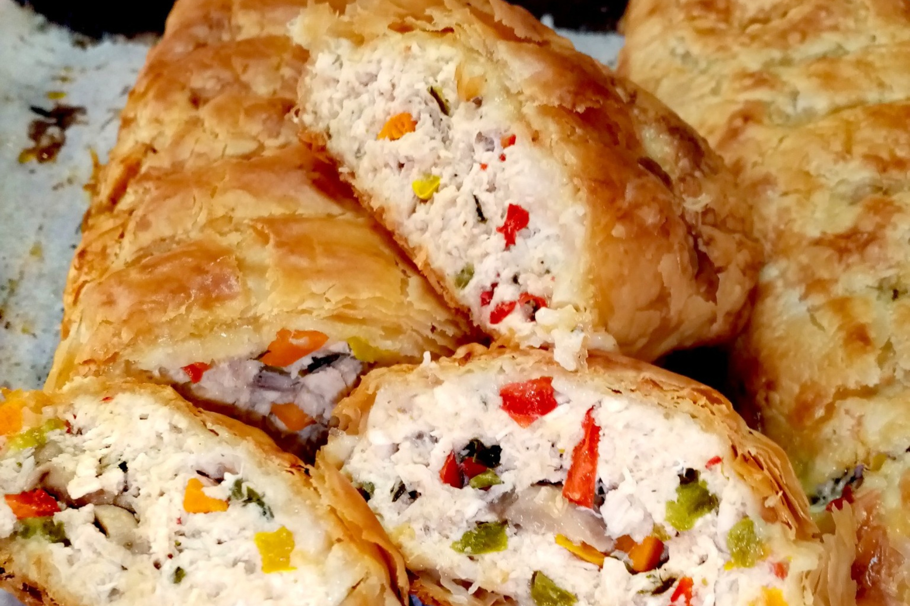 Εύκολη κοτόπιτα με φύλλο κρούστας για κατάψυξη