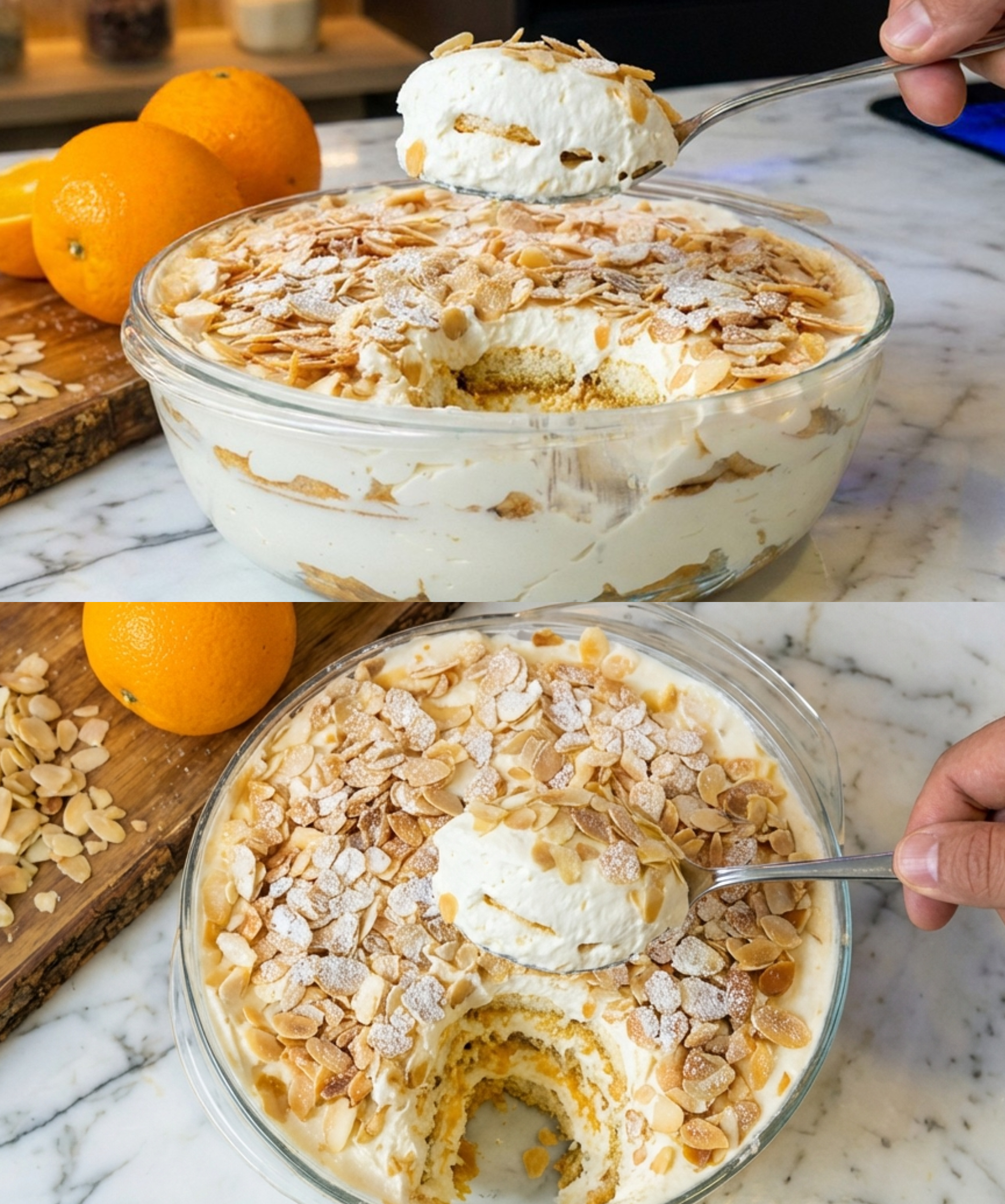 Εύκολο Γλυκό Ψυγείου πορτοκάλι χωρίς Ψήσιμο έτοιμο σε 10 λεπτά