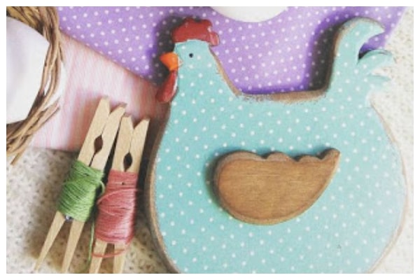 Διακοσμητικά από χαρτόνι μακέτας κότα