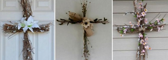 Διακοσμητοί σταυροί από φυσικά υλικά