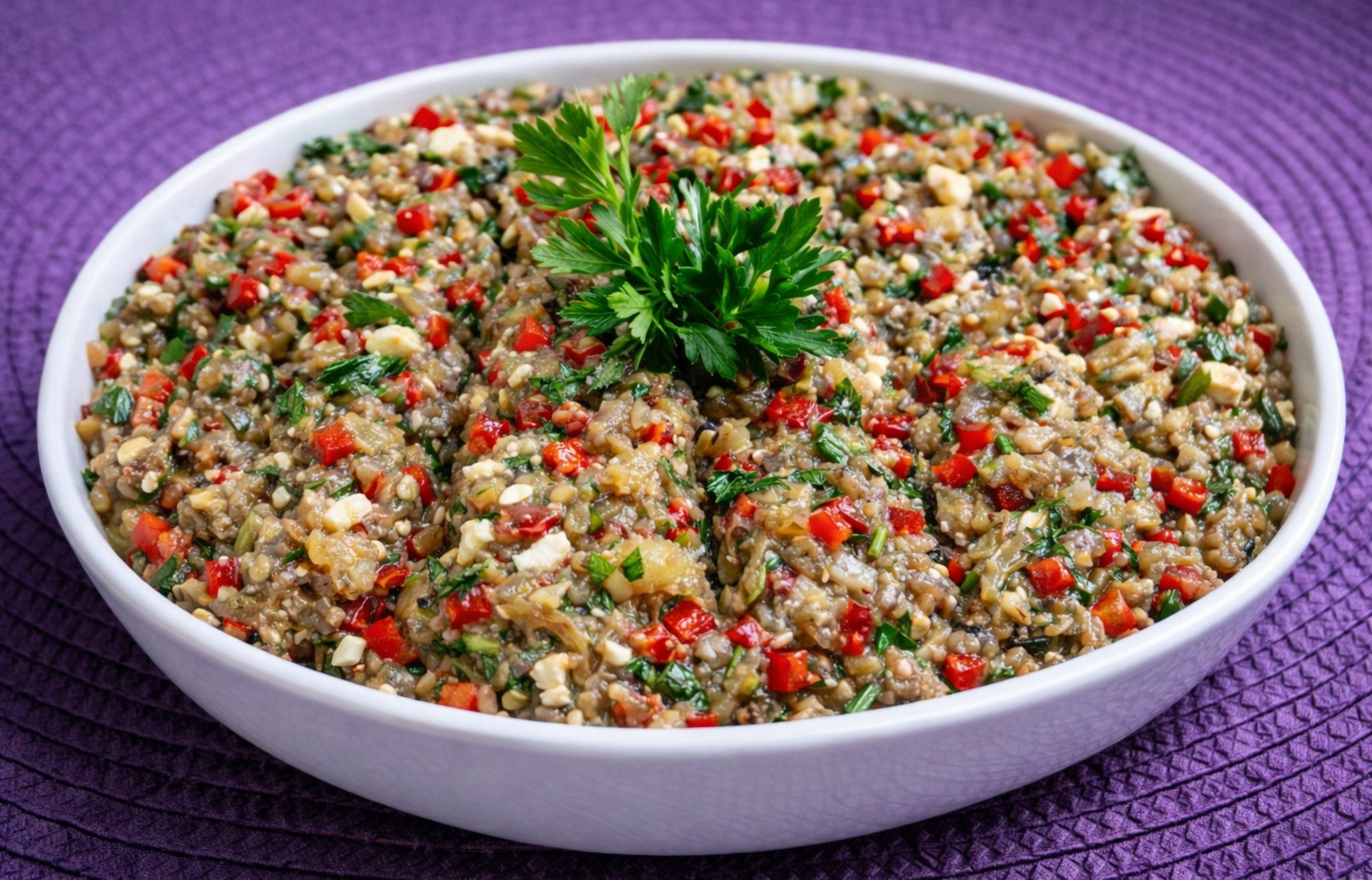 Παραδοσιακή μελιτζανοσαλάτα του Γιώργου Ζώλη για τη Σαρακοστή