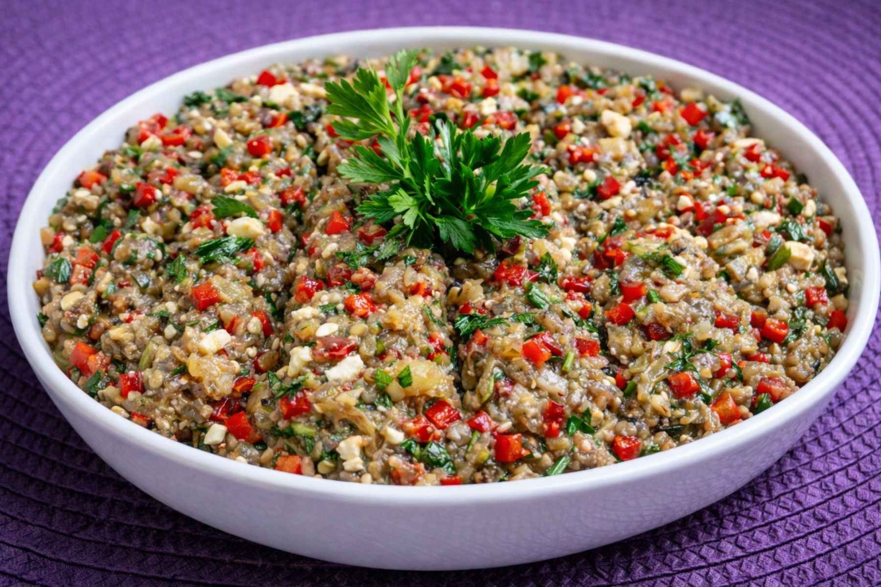 Παραδοσιακή μελιτζανοσαλάτα του Γιώργου Ζώλη για τη Σαρακοστή