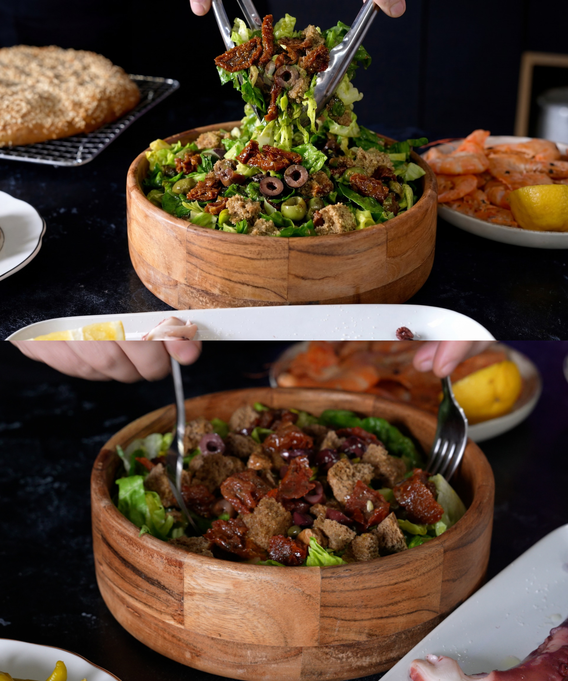 Σαρακοστιανή σαλάτα με αρωματική σώς